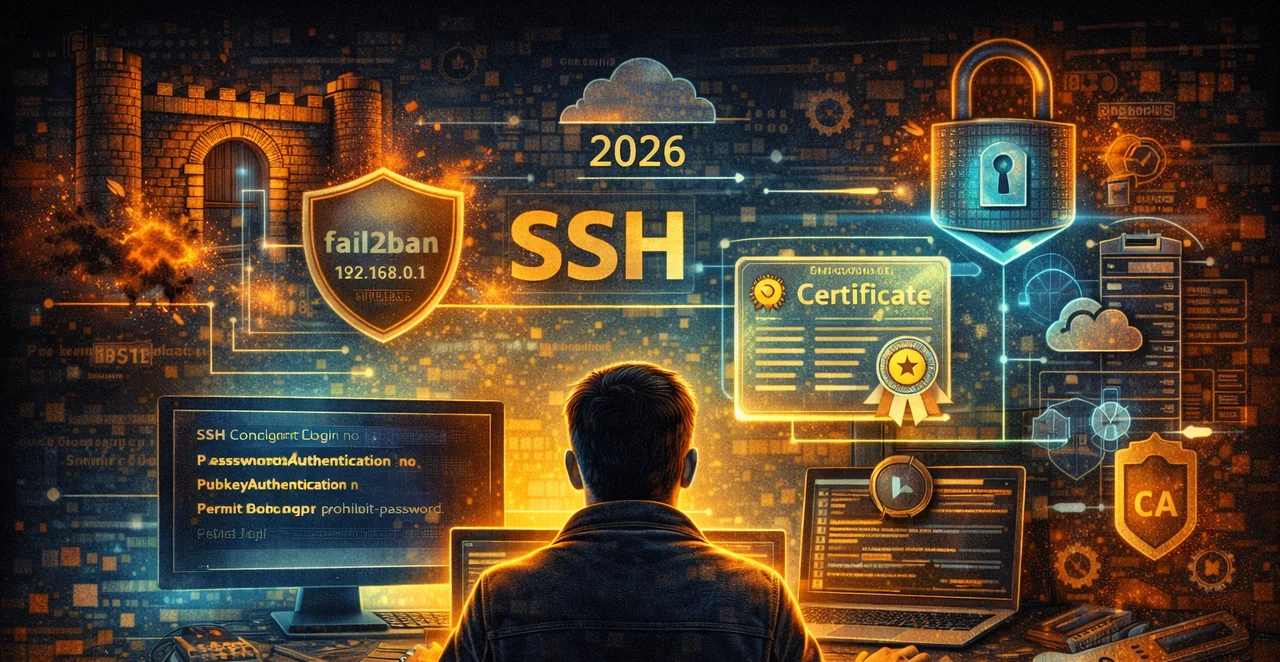SSH Hardening in 2026: From fail2ban to Certificate-Based Authentication