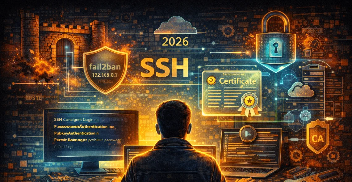 SSH Hardening in 2026: From fail2ban to Certificate-Based Authentication